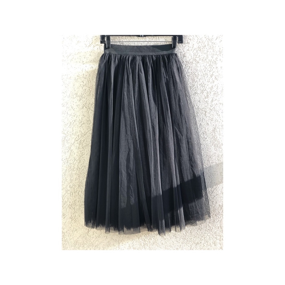 Black Tulle Skirt (Length 29 1/2 inches)
